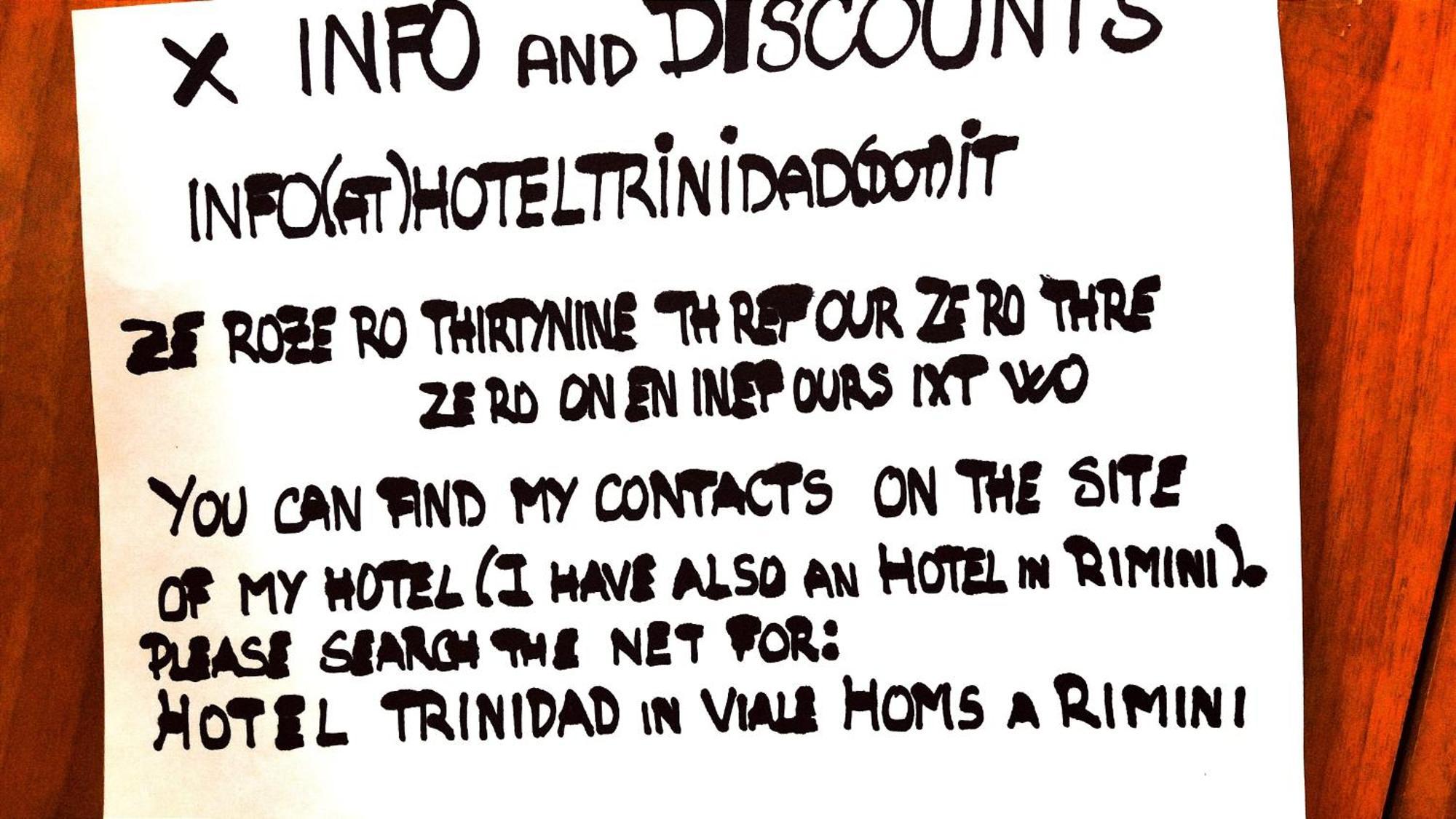 Hotel Trinidad Rimini Extérieur photo